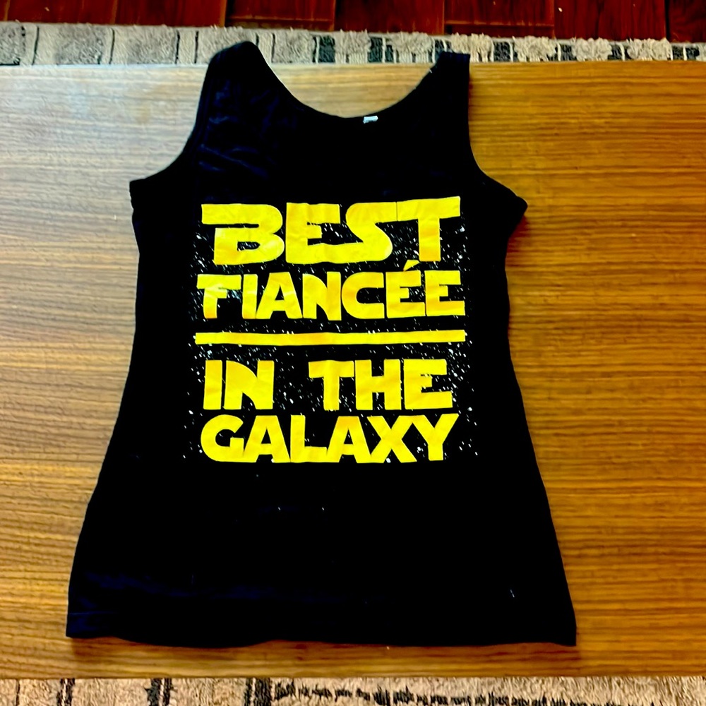 Star Wars theme fiancé Tanktop Size M